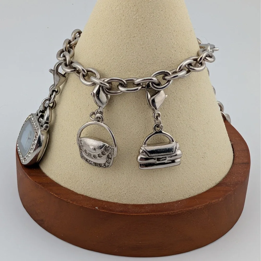 Citizen Eco-Drive Purse Charm Bracelet Watch G620-S022061‎ MOP Dial